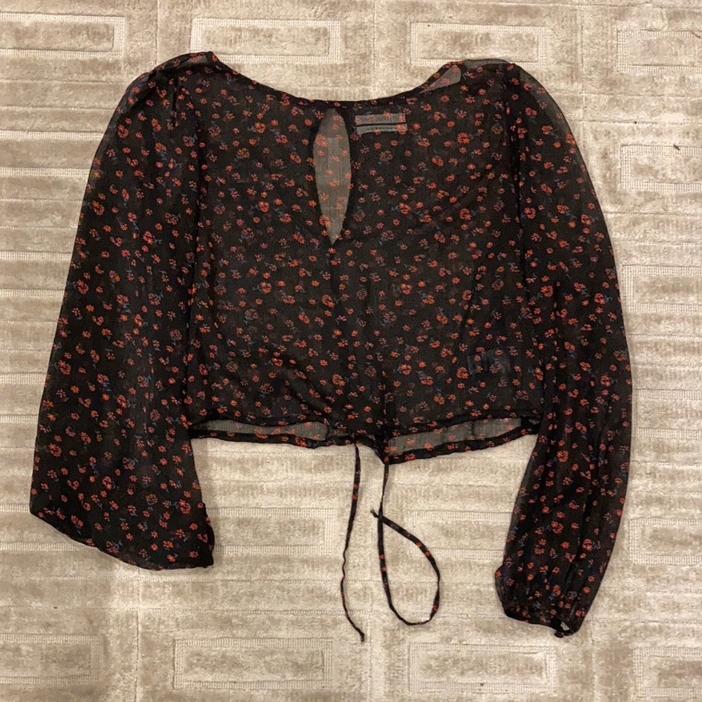 Urban outfitters sheer long sleeve.